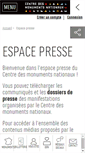 Mobile Screenshot of presse.monuments-nationaux.fr